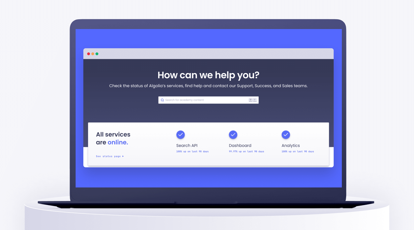 How we used Algolia to make our support experience better