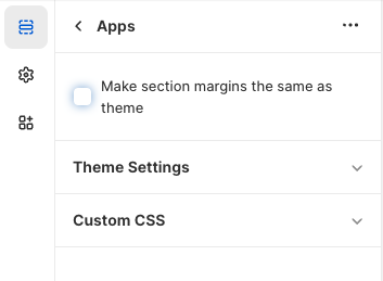 Theme customizer